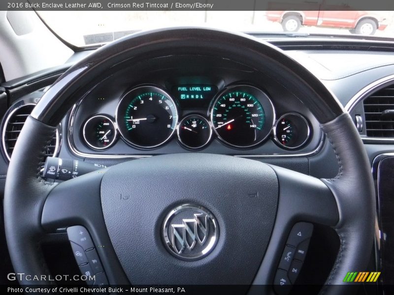 Crimson Red Tintcoat / Ebony/Ebony 2016 Buick Enclave Leather AWD