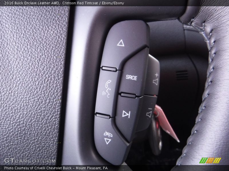 Crimson Red Tintcoat / Ebony/Ebony 2016 Buick Enclave Leather AWD