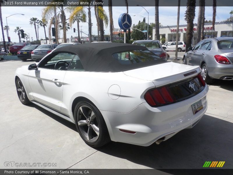 Oxford White / Ebony 2015 Ford Mustang V6 Convertible