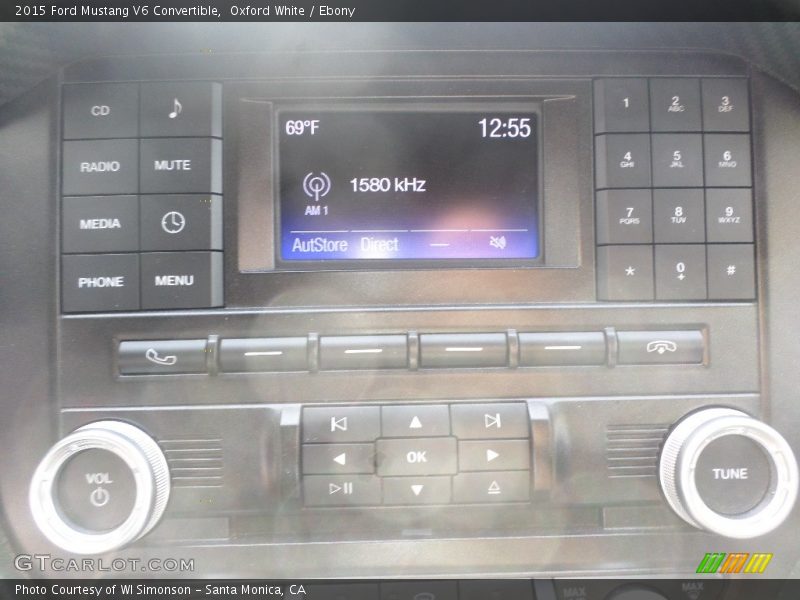 Oxford White / Ebony 2015 Ford Mustang V6 Convertible