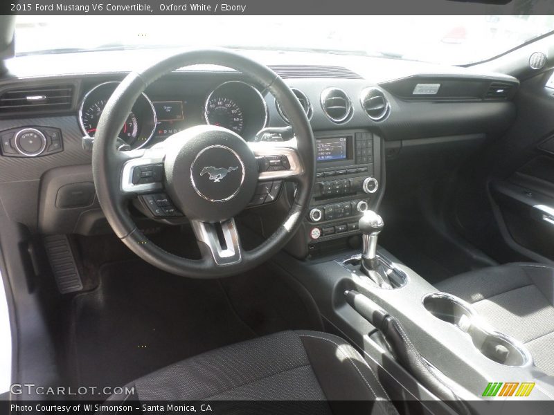 Oxford White / Ebony 2015 Ford Mustang V6 Convertible
