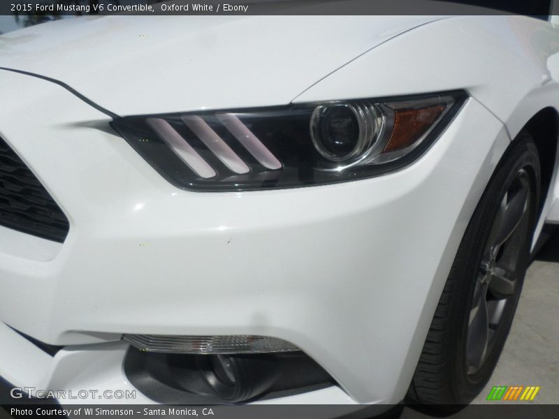 Oxford White / Ebony 2015 Ford Mustang V6 Convertible
