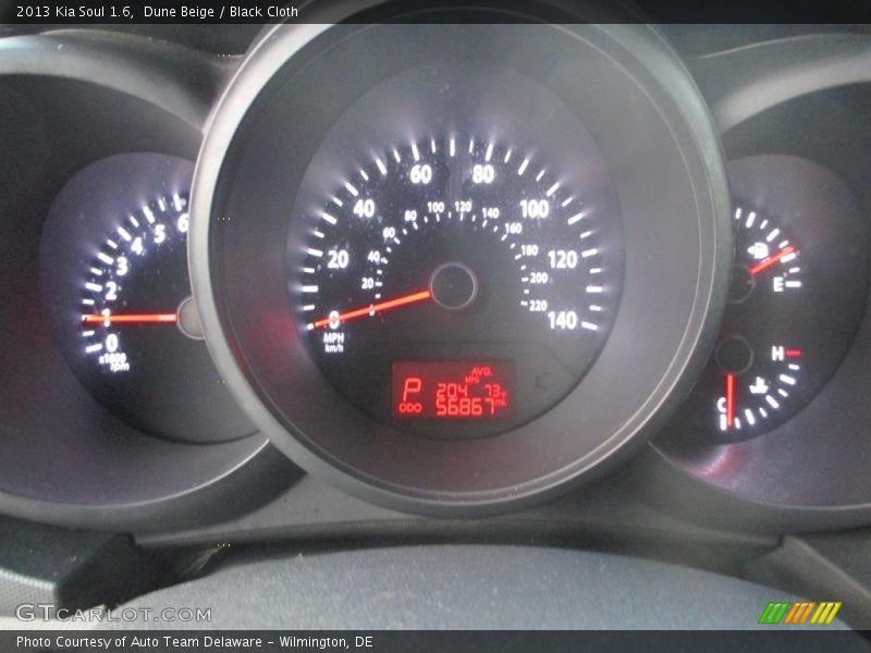 Dune Beige / Black Cloth 2013 Kia Soul 1.6