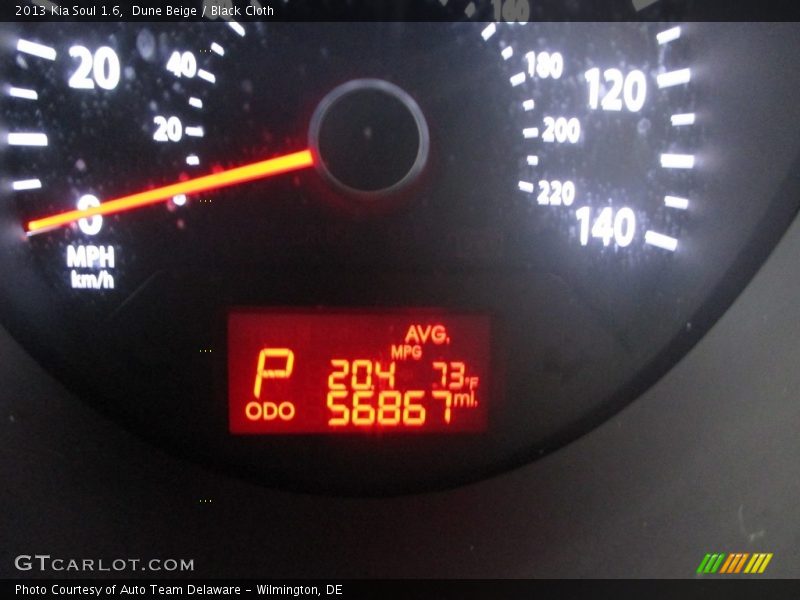 Dune Beige / Black Cloth 2013 Kia Soul 1.6