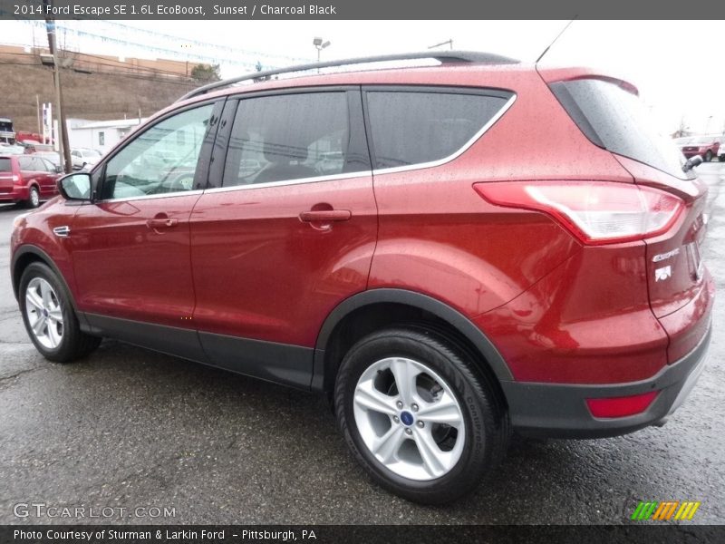 Sunset / Charcoal Black 2014 Ford Escape SE 1.6L EcoBoost