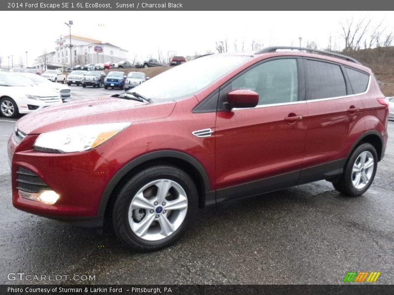 Sunset / Charcoal Black 2014 Ford Escape SE 1.6L EcoBoost