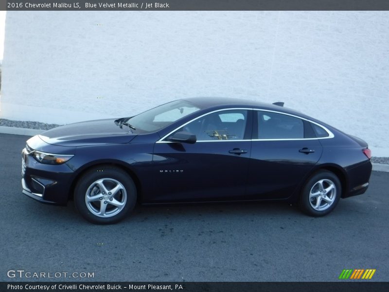Blue Velvet Metallic / Jet Black 2016 Chevrolet Malibu LS