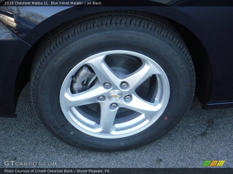Blue Velvet Metallic / Jet Black 2016 Chevrolet Malibu LS