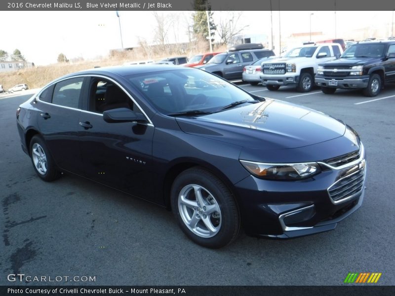 Blue Velvet Metallic / Jet Black 2016 Chevrolet Malibu LS