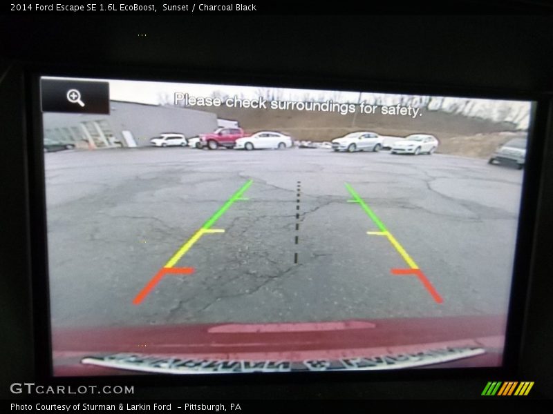 Sunset / Charcoal Black 2014 Ford Escape SE 1.6L EcoBoost