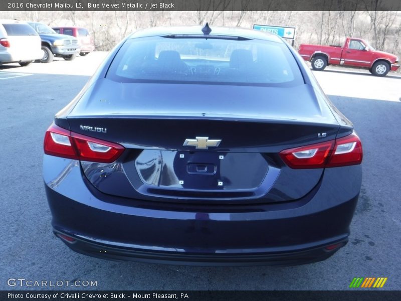 Blue Velvet Metallic / Jet Black 2016 Chevrolet Malibu LS