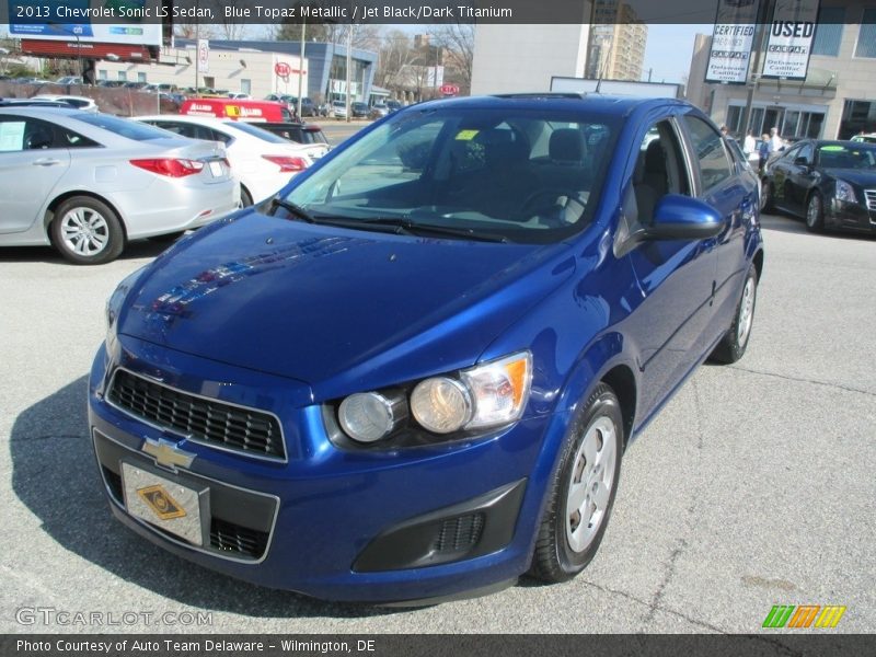 Blue Topaz Metallic / Jet Black/Dark Titanium 2013 Chevrolet Sonic LS Sedan