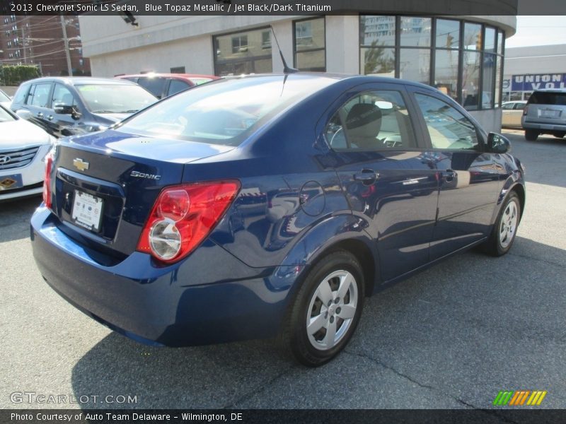 Blue Topaz Metallic / Jet Black/Dark Titanium 2013 Chevrolet Sonic LS Sedan