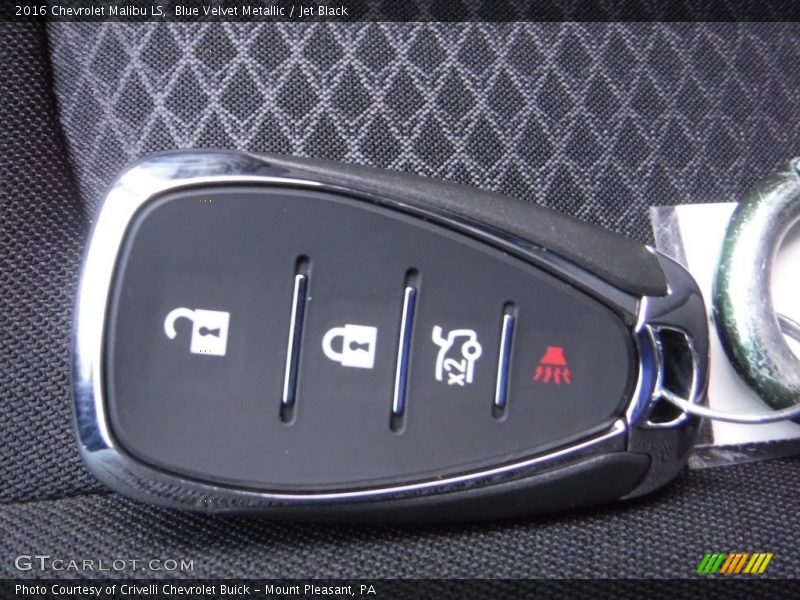 Blue Velvet Metallic / Jet Black 2016 Chevrolet Malibu LS