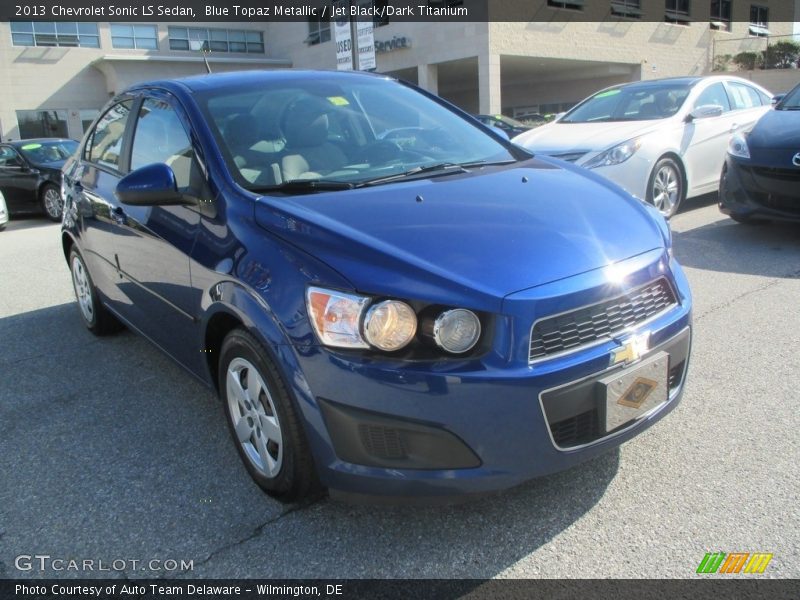 Blue Topaz Metallic / Jet Black/Dark Titanium 2013 Chevrolet Sonic LS Sedan
