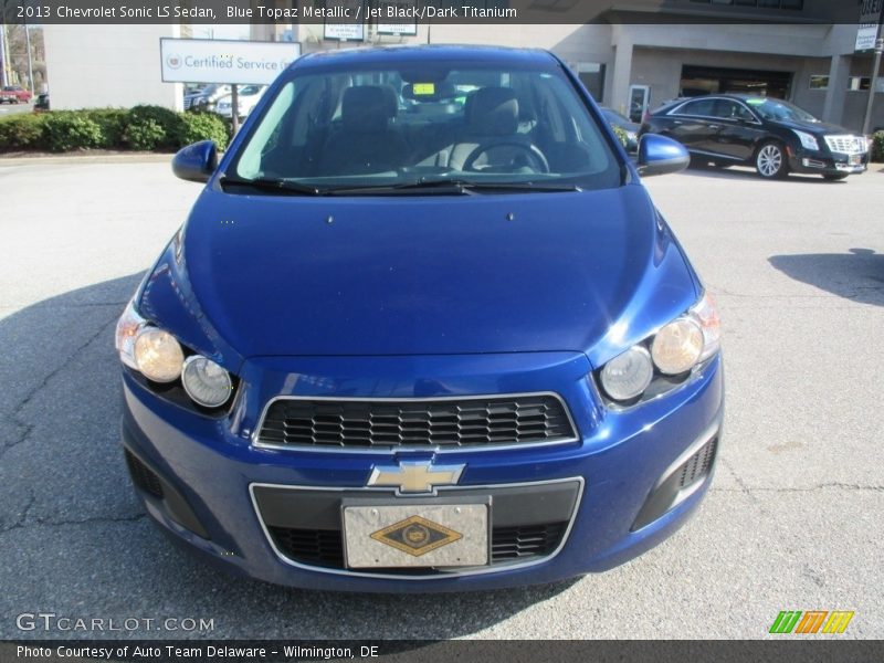 Blue Topaz Metallic / Jet Black/Dark Titanium 2013 Chevrolet Sonic LS Sedan