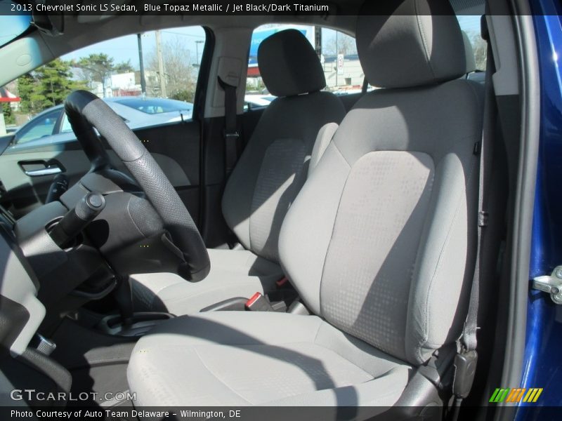 Blue Topaz Metallic / Jet Black/Dark Titanium 2013 Chevrolet Sonic LS Sedan