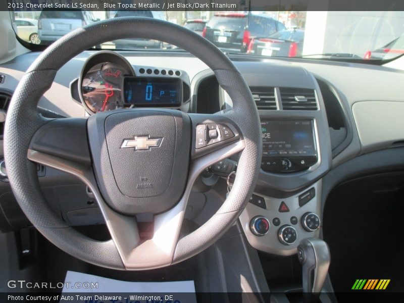Blue Topaz Metallic / Jet Black/Dark Titanium 2013 Chevrolet Sonic LS Sedan