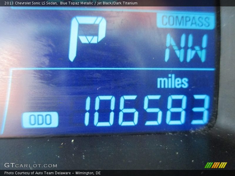 Blue Topaz Metallic / Jet Black/Dark Titanium 2013 Chevrolet Sonic LS Sedan