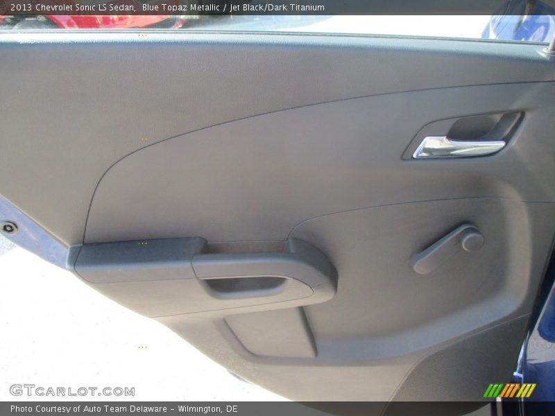Blue Topaz Metallic / Jet Black/Dark Titanium 2013 Chevrolet Sonic LS Sedan