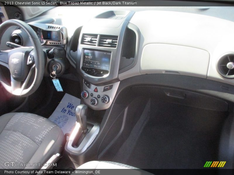 Blue Topaz Metallic / Jet Black/Dark Titanium 2013 Chevrolet Sonic LS Sedan