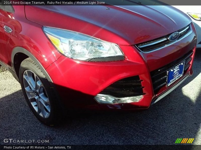 Ruby Red Metallic / Medium Light Stone 2016 Ford Escape Titanium