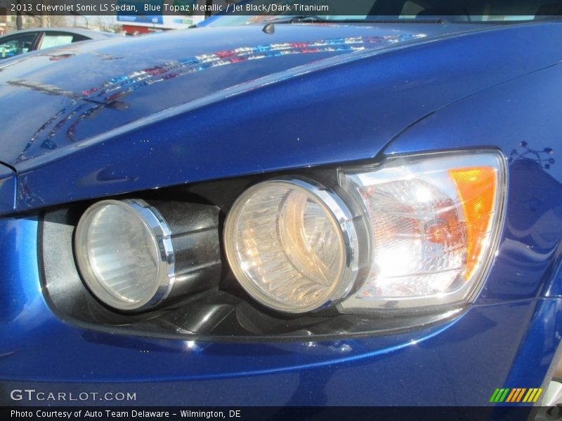 Blue Topaz Metallic / Jet Black/Dark Titanium 2013 Chevrolet Sonic LS Sedan