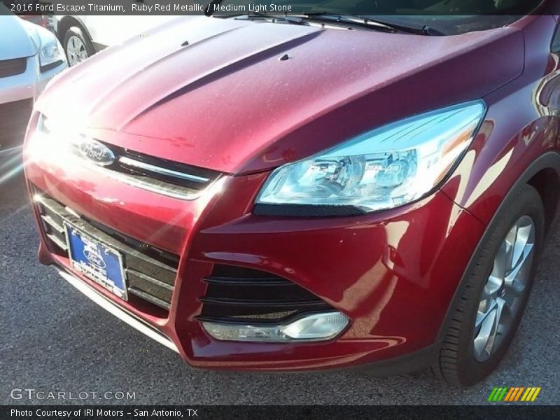 Ruby Red Metallic / Medium Light Stone 2016 Ford Escape Titanium