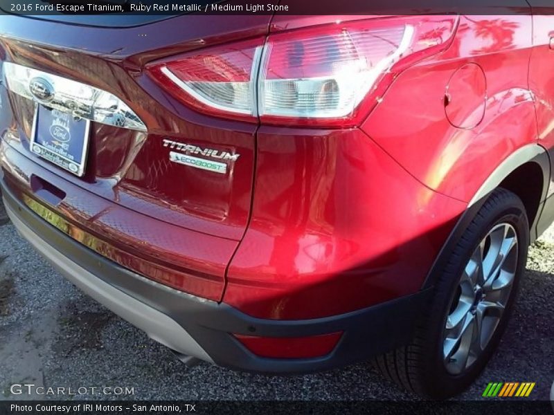 Ruby Red Metallic / Medium Light Stone 2016 Ford Escape Titanium
