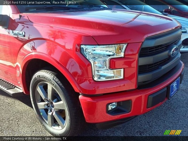 Race Red / Black 2016 Ford F150 Lariat SuperCrew