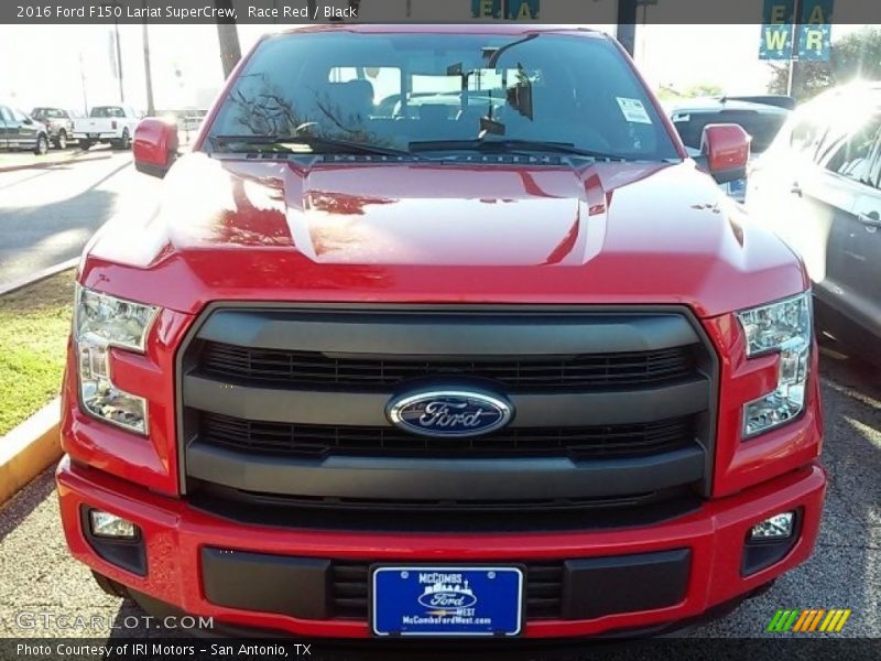 Race Red / Black 2016 Ford F150 Lariat SuperCrew