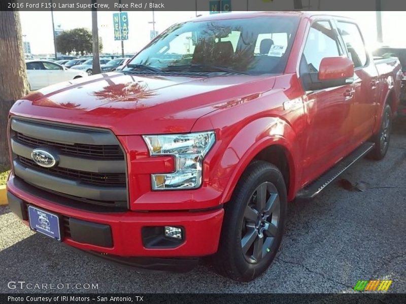 Race Red / Black 2016 Ford F150 Lariat SuperCrew