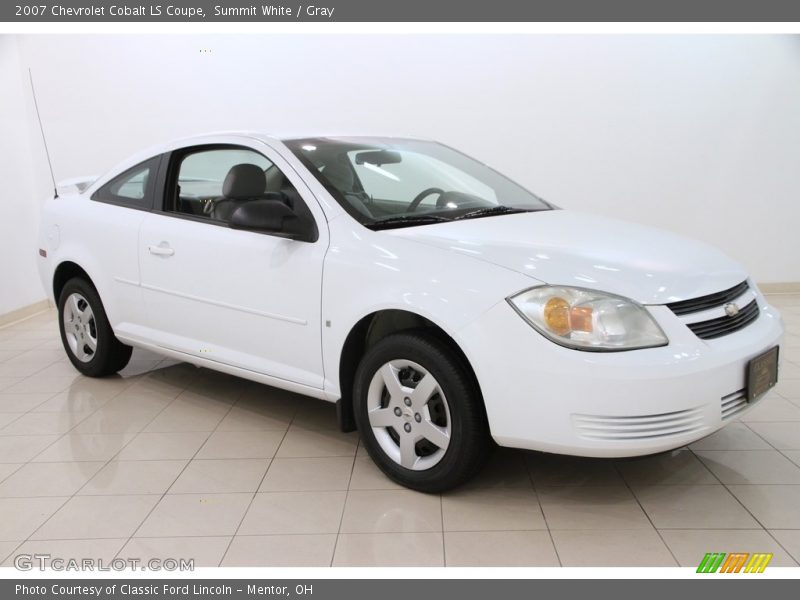 Summit White / Gray 2007 Chevrolet Cobalt LS Coupe