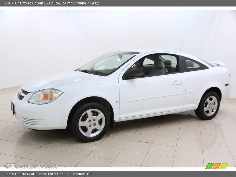 Summit White / Gray 2007 Chevrolet Cobalt LS Coupe