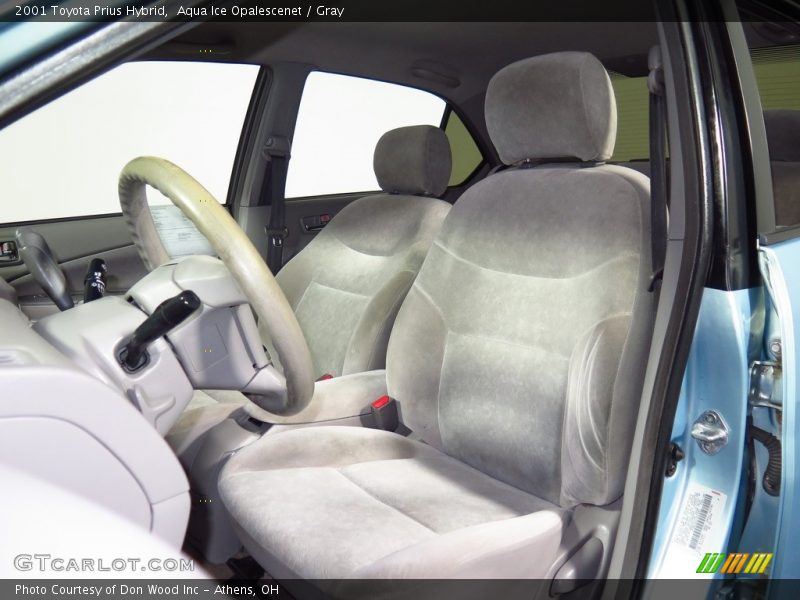 Aqua Ice Opalescenet / Gray 2001 Toyota Prius Hybrid