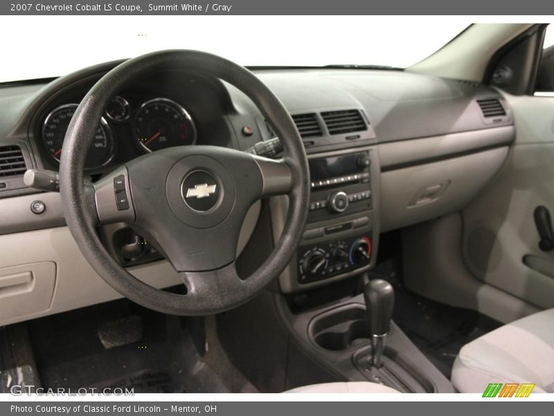 Summit White / Gray 2007 Chevrolet Cobalt LS Coupe