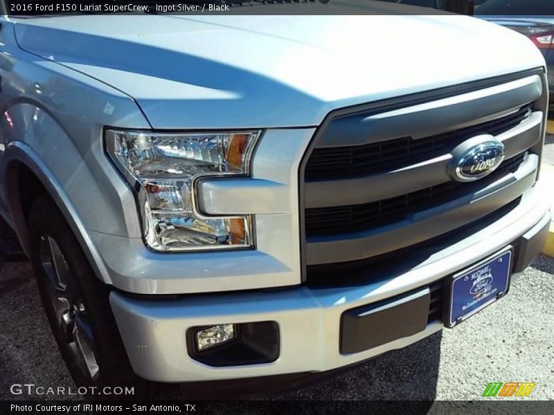 Ingot Silver / Black 2016 Ford F150 Lariat SuperCrew