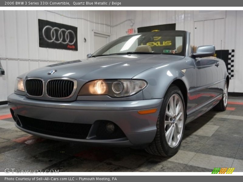 Quartz Blue Metallic / Beige 2006 BMW 3 Series 330i Convertible