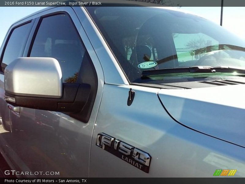 Ingot Silver / Black 2016 Ford F150 Lariat SuperCrew