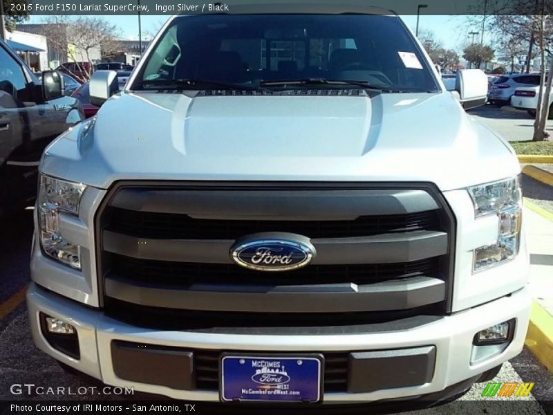 Ingot Silver / Black 2016 Ford F150 Lariat SuperCrew