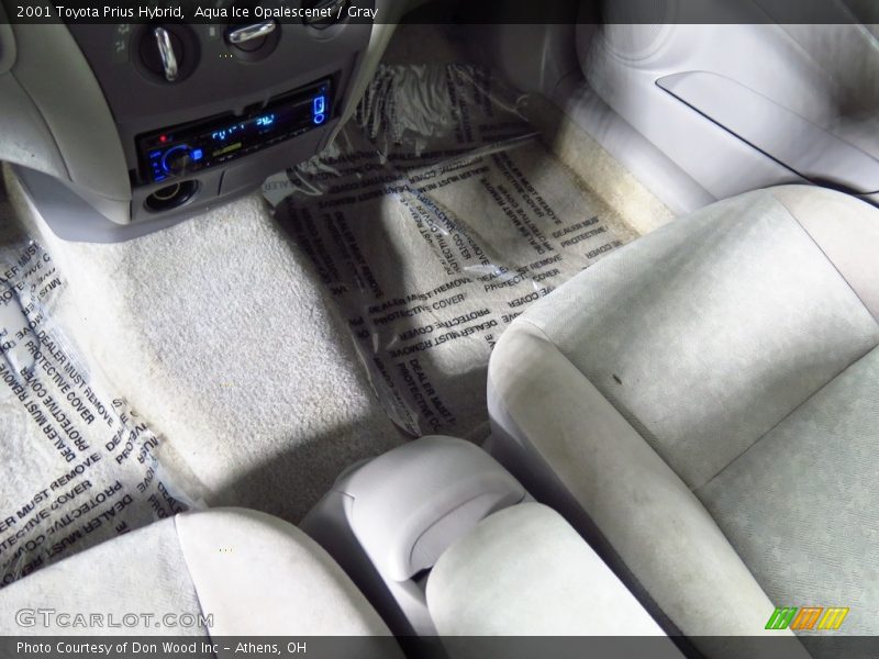 Aqua Ice Opalescenet / Gray 2001 Toyota Prius Hybrid