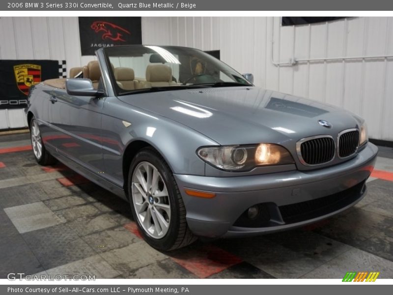 Quartz Blue Metallic / Beige 2006 BMW 3 Series 330i Convertible