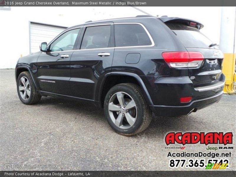 Maximum Steel Metallic / Indigo Blue/Brown 2016 Jeep Grand Cherokee Overland