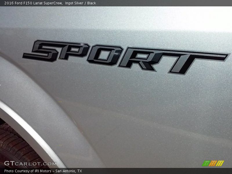 Ingot Silver / Black 2016 Ford F150 Lariat SuperCrew