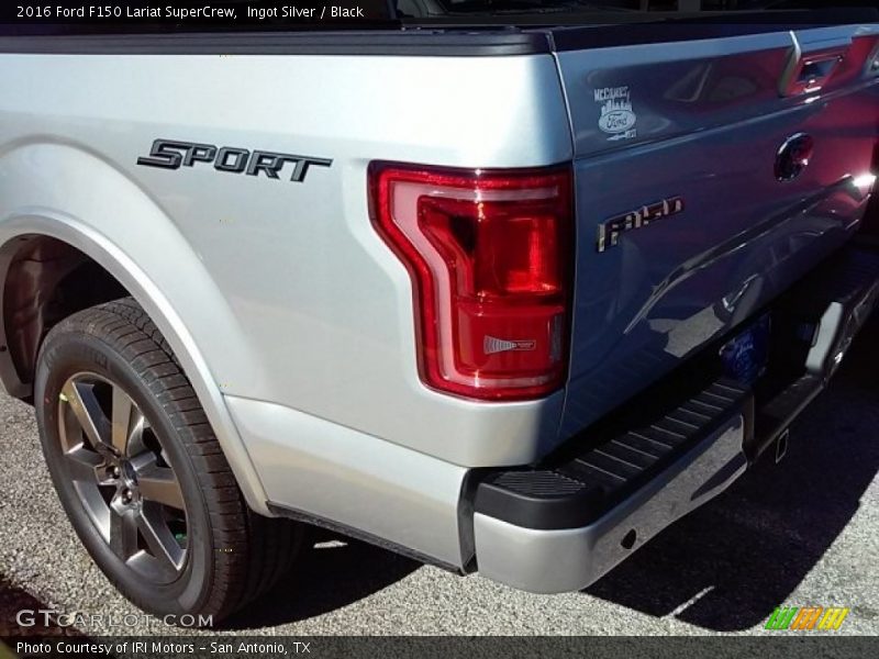 Ingot Silver / Black 2016 Ford F150 Lariat SuperCrew