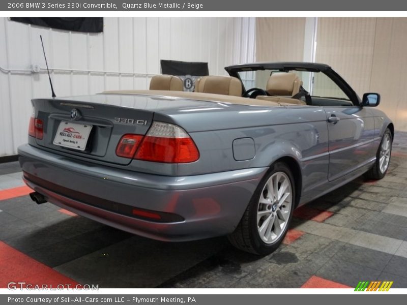 Quartz Blue Metallic / Beige 2006 BMW 3 Series 330i Convertible