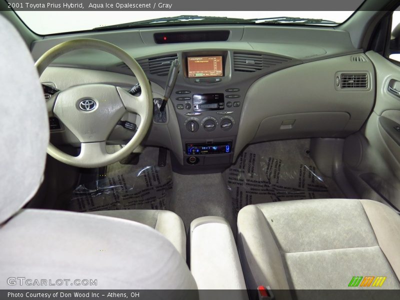 Aqua Ice Opalescenet / Gray 2001 Toyota Prius Hybrid