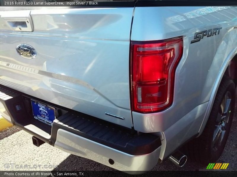 Ingot Silver / Black 2016 Ford F150 Lariat SuperCrew