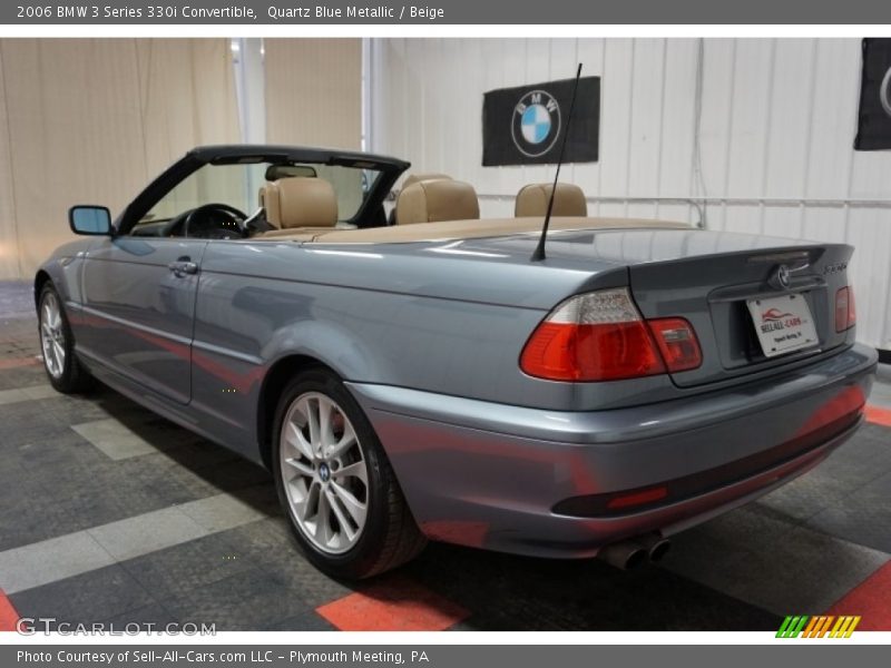 Quartz Blue Metallic / Beige 2006 BMW 3 Series 330i Convertible