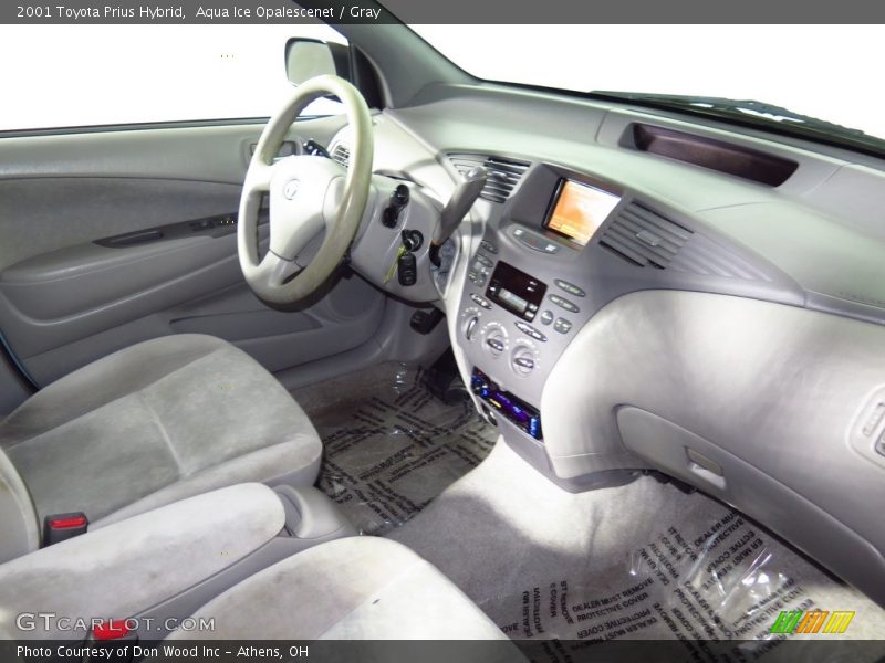 Aqua Ice Opalescenet / Gray 2001 Toyota Prius Hybrid